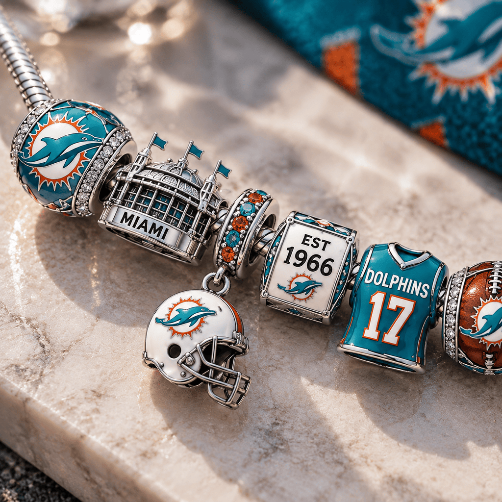 MDP Silver Charm Bracelet Set PTT