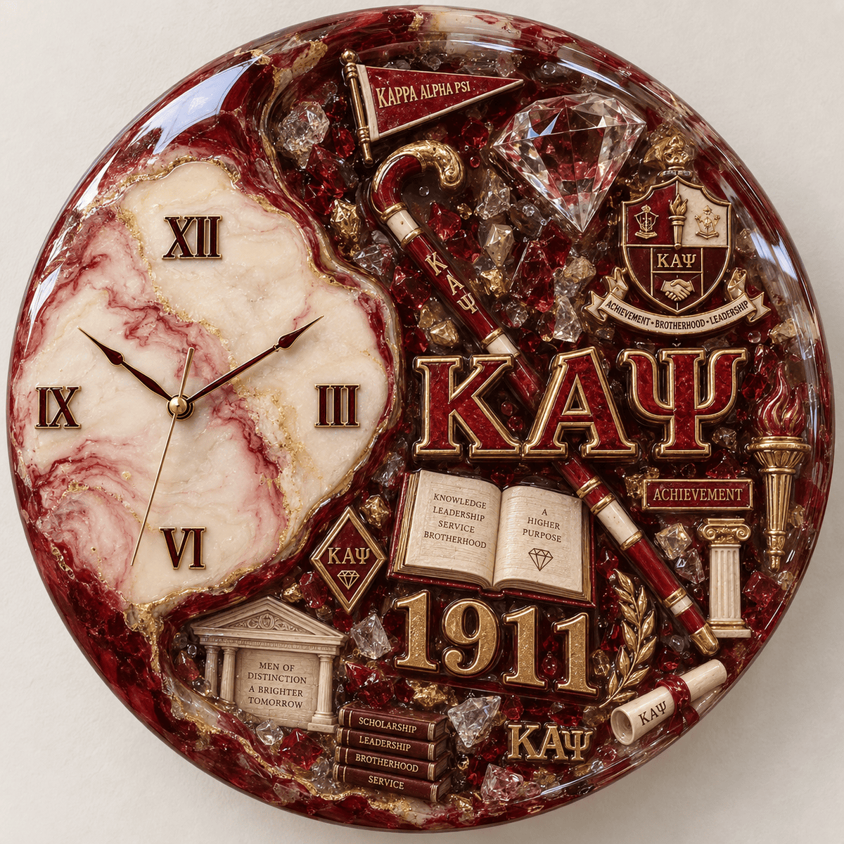 Premium KPAP Statement 3D Decorative Wall Clock HTTT