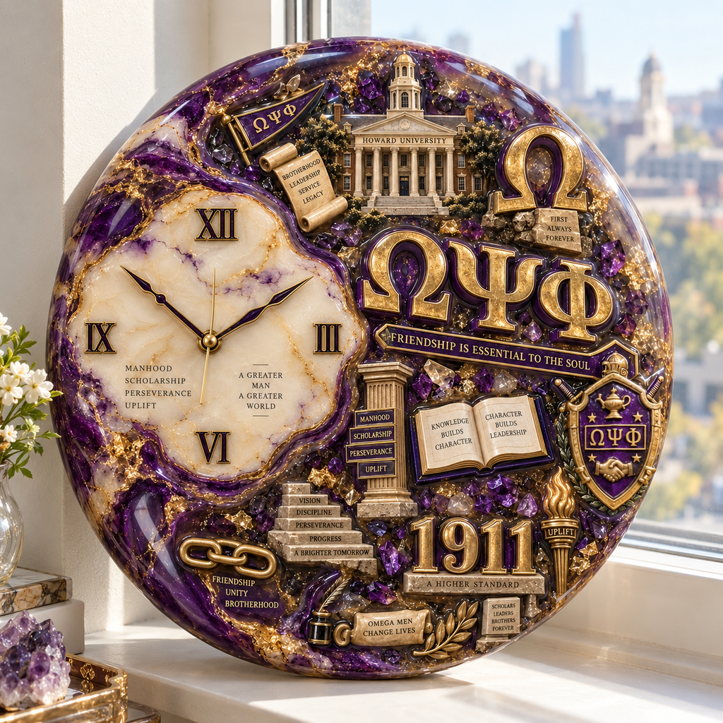 Premium OMPP Statement 3D Decorative Wall Clock HTTT