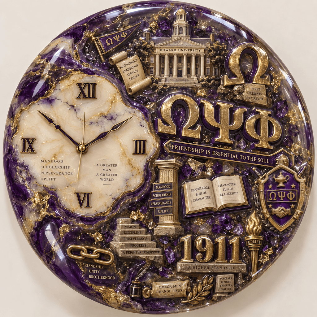 Premium OMPP Statement 3D Decorative Wall Clock HTTT