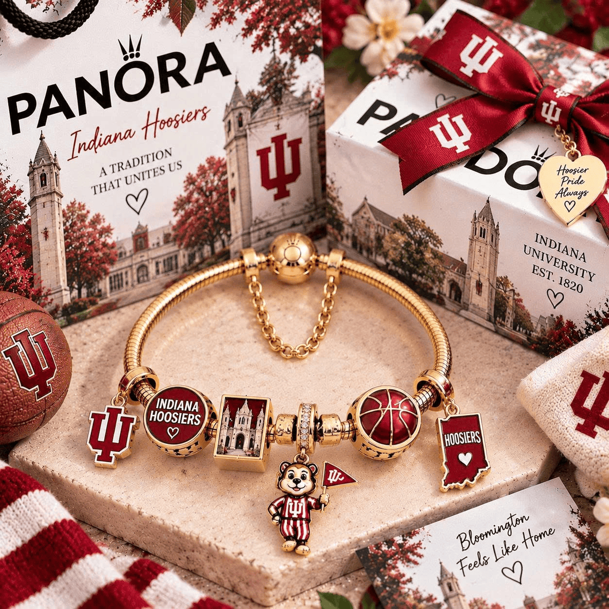 IDH Gold Charm Bracelet Set TTN