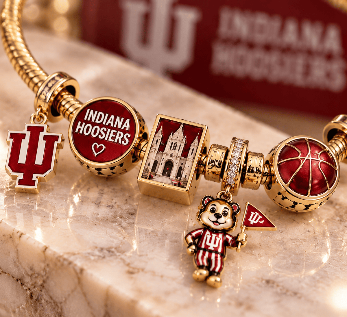 IDH Gold Charm Bracelet Set TTN
