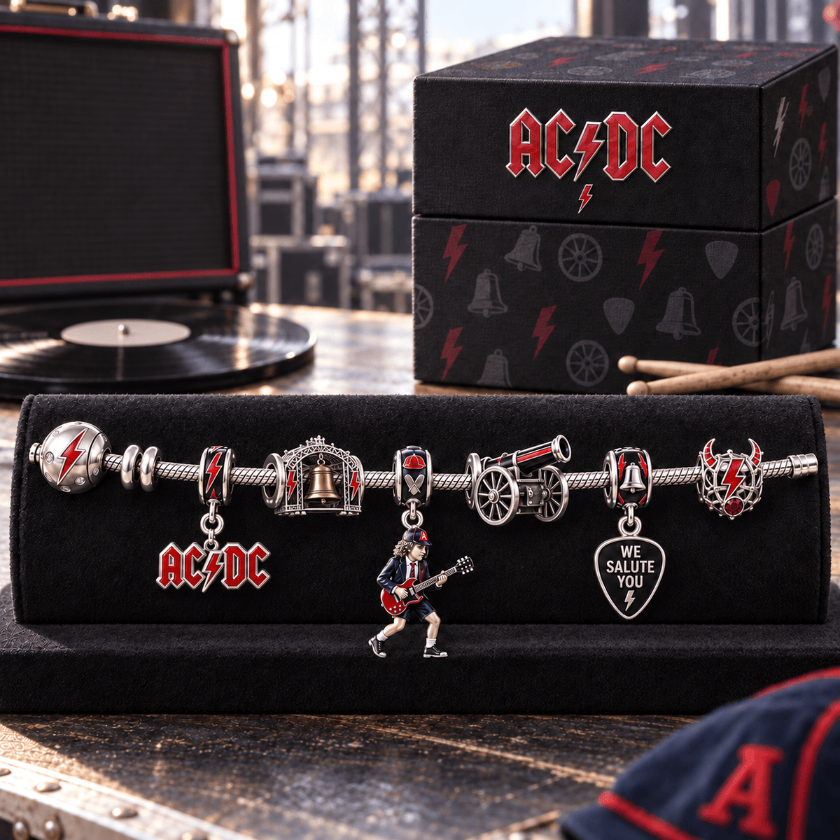ACD Silver Charm Bracelet Set HQH