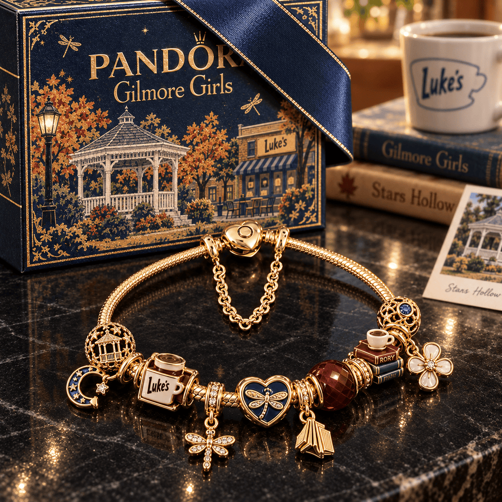 GMG Gold Charm Bracelet Set PTKL