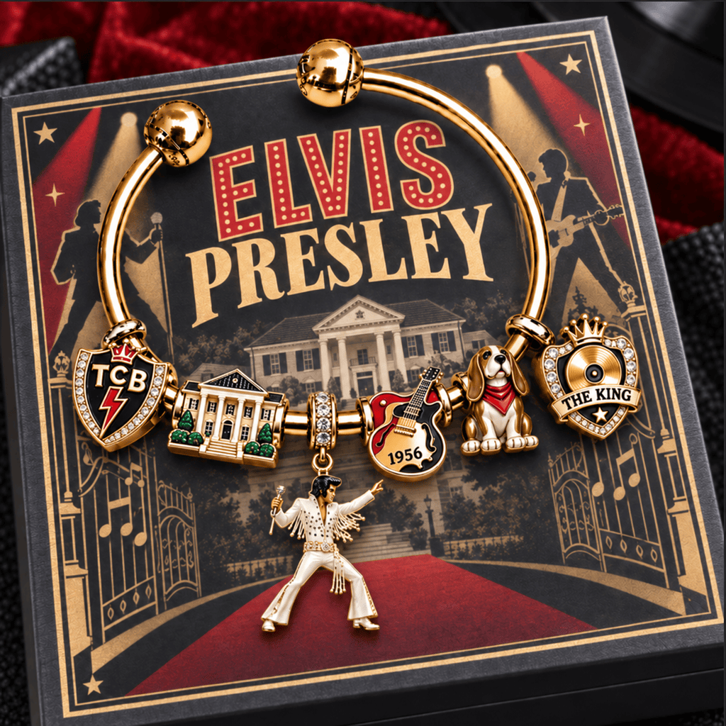 ELV Silver Charm Bracelet Set NTVA