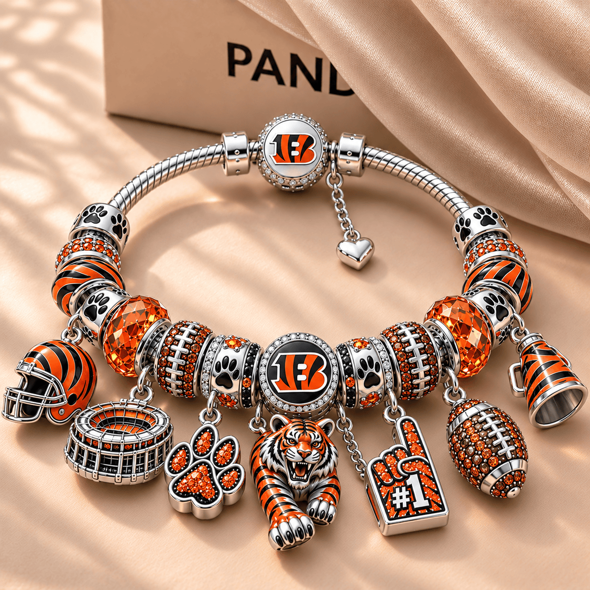 CCBG Silver Charm Bracelet Set NTTB