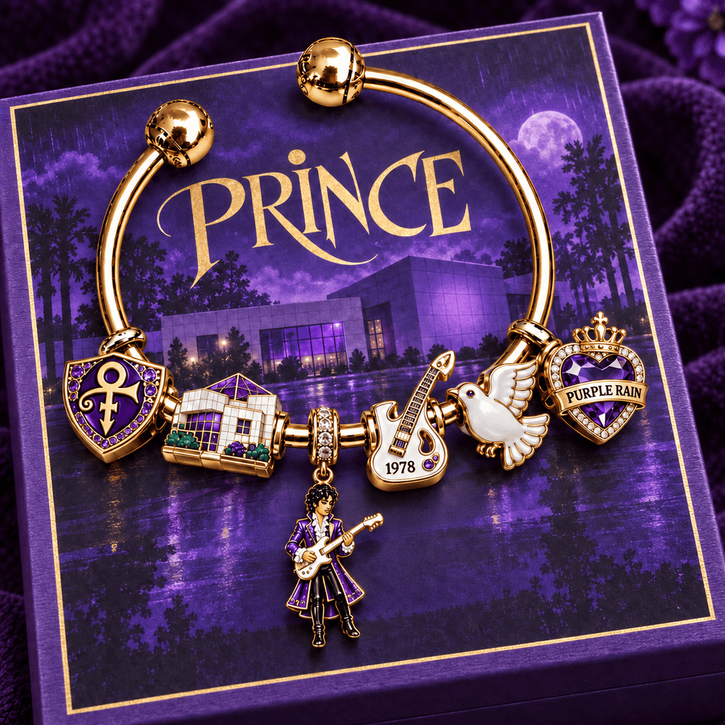 PRCE Silver Charm Bracelet Set NTVA