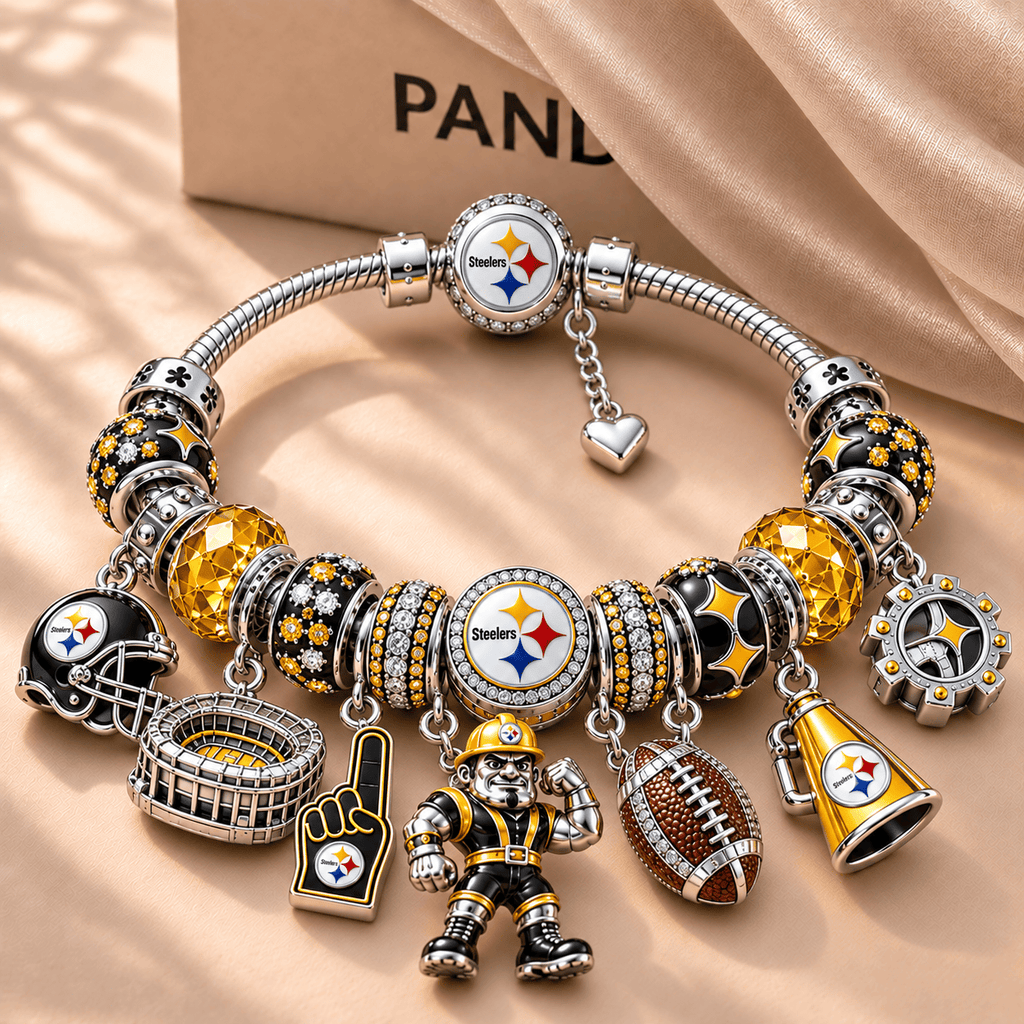 PBS Silver Charm Bracelet Set NTTB