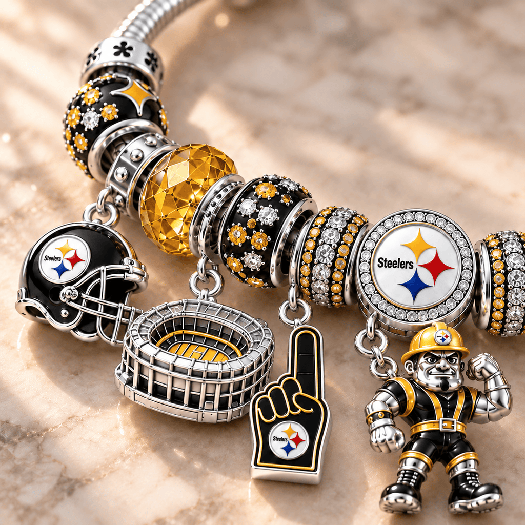 PBS Silver Charm Bracelet Set NTTB