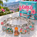 KRG Silver Charm Bracelet Set NTVA
