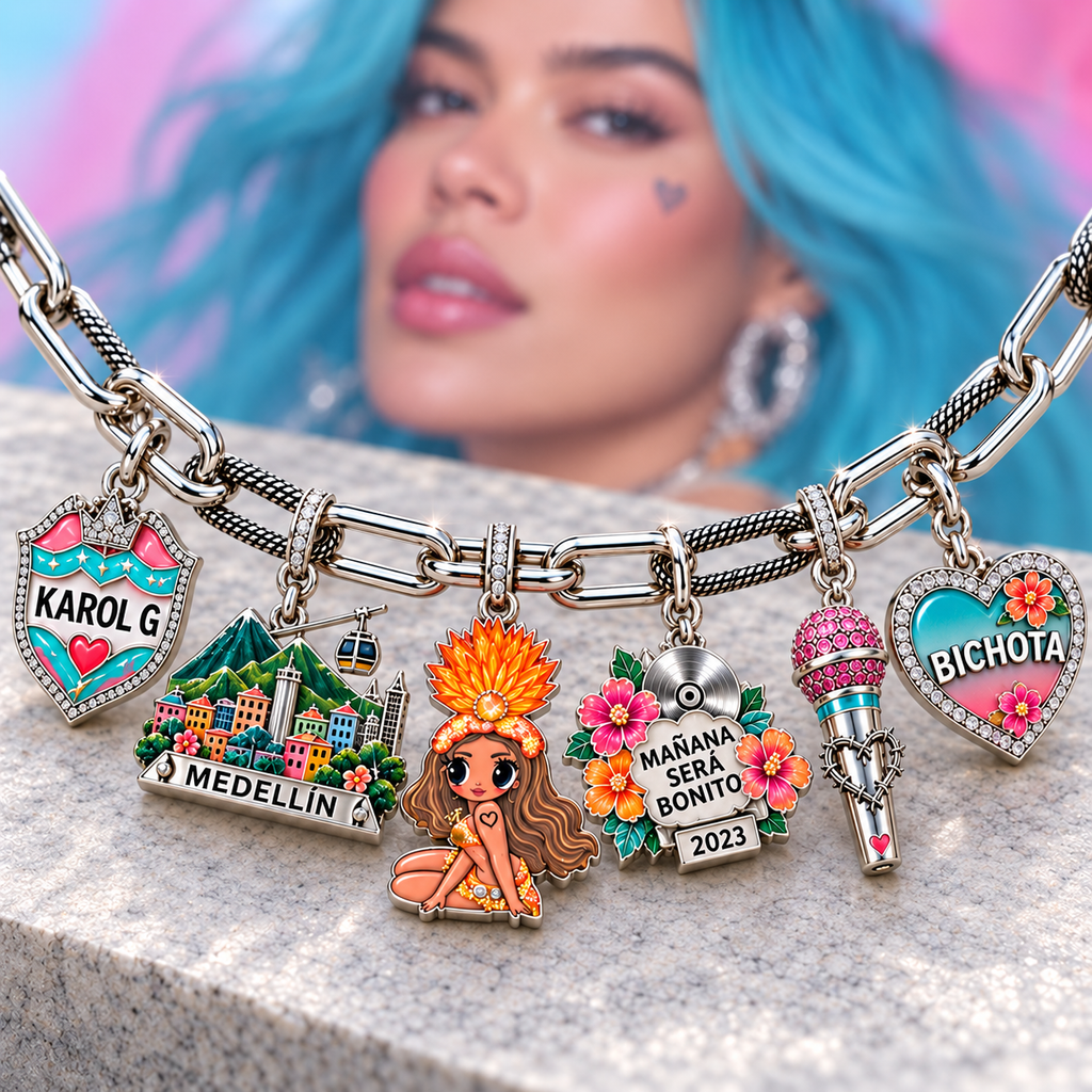 KRG Silver Charm Bracelet Set NTVA