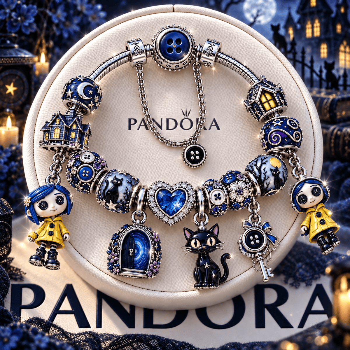 CRL Silver Charm Bracelet Set NTTB