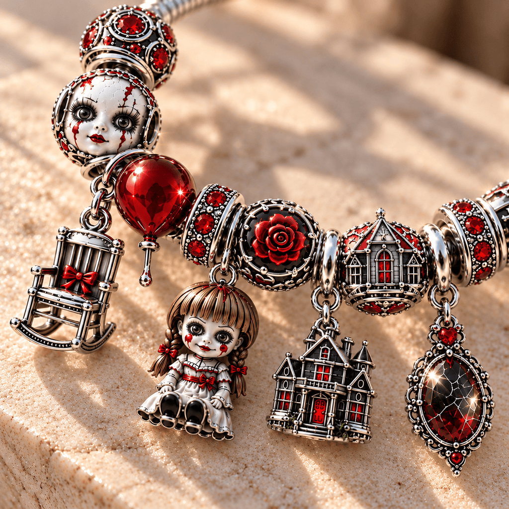 ANBL Silver Charm Bracelet Set NTTB