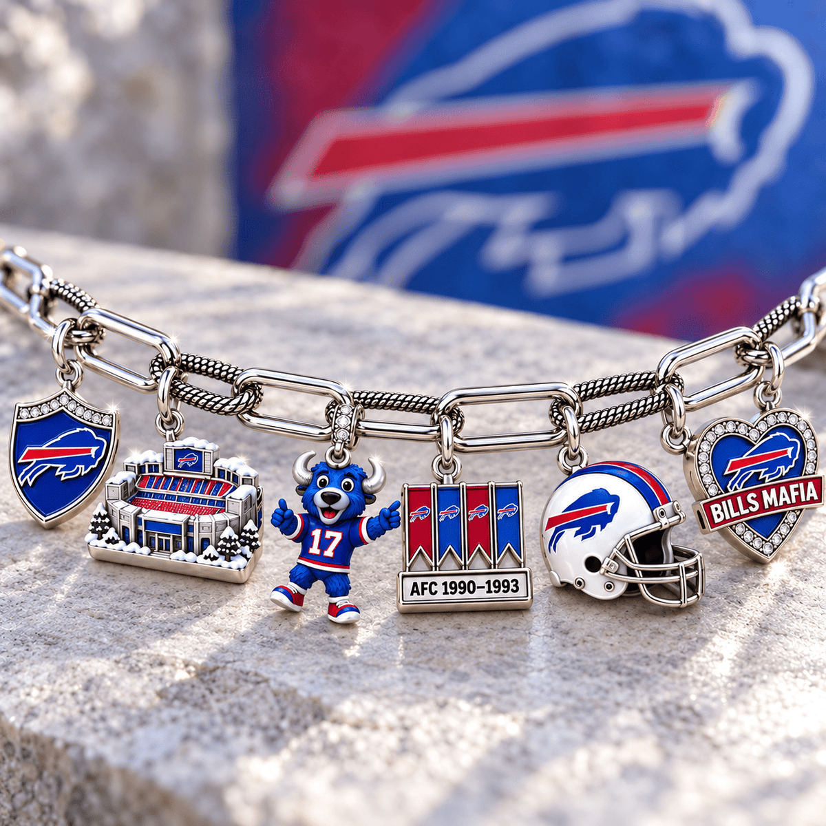 BFBL Silver Charm Bracelet Set NTVA