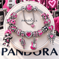 PNK Silver Charm Bracelet Set NTTB