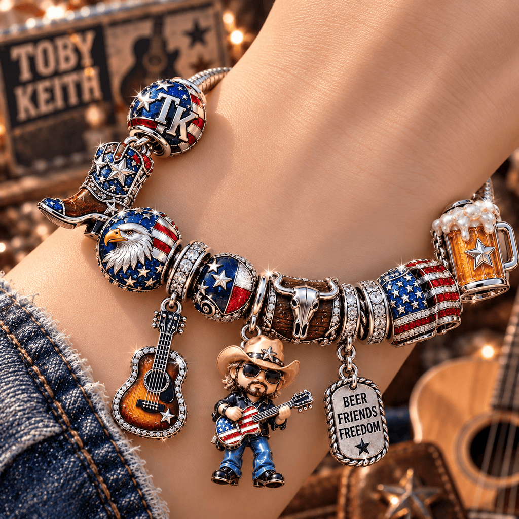 TBKH Silver Charm Bracelet Set NTTB
