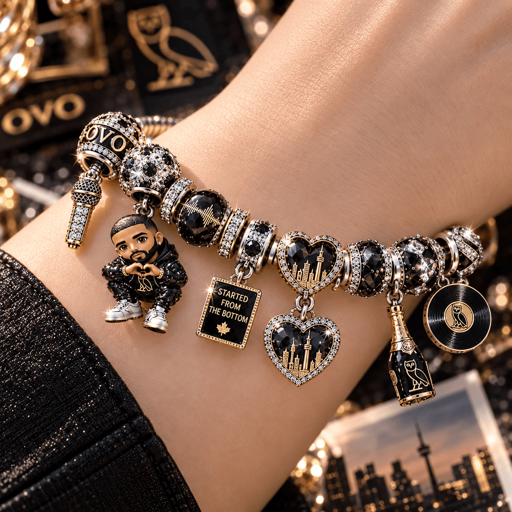 DRK Silver Charm Bracelet Set NTTB