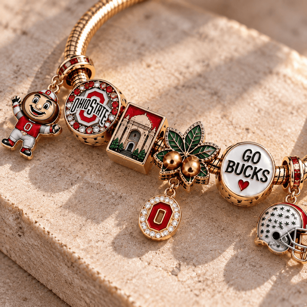 OSBB Gold Charm Bracelet Set TTN