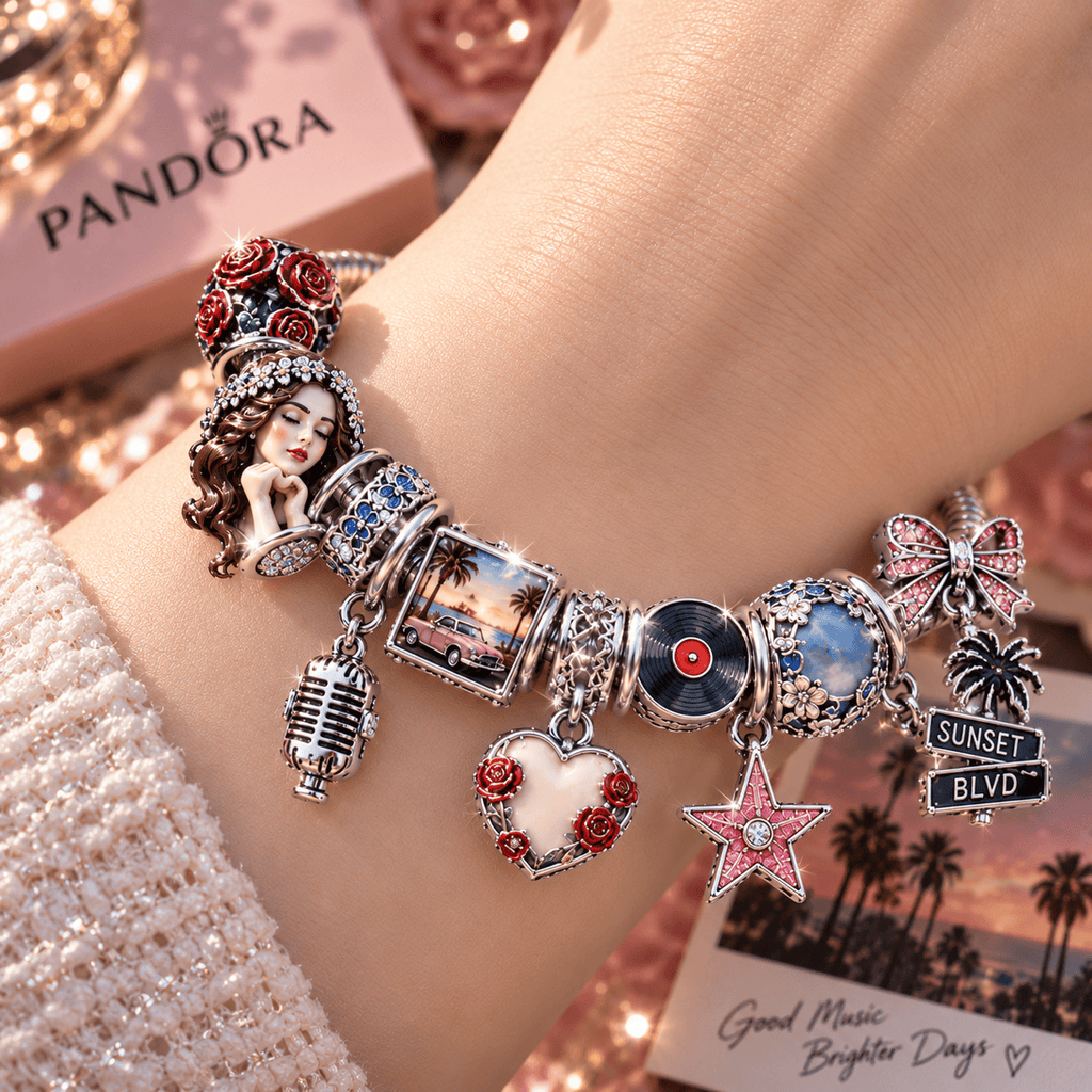 LDR Silver Charm Bracelet Set NTTB