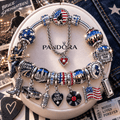 BRST Silver Charm Bracelet Set NTTB