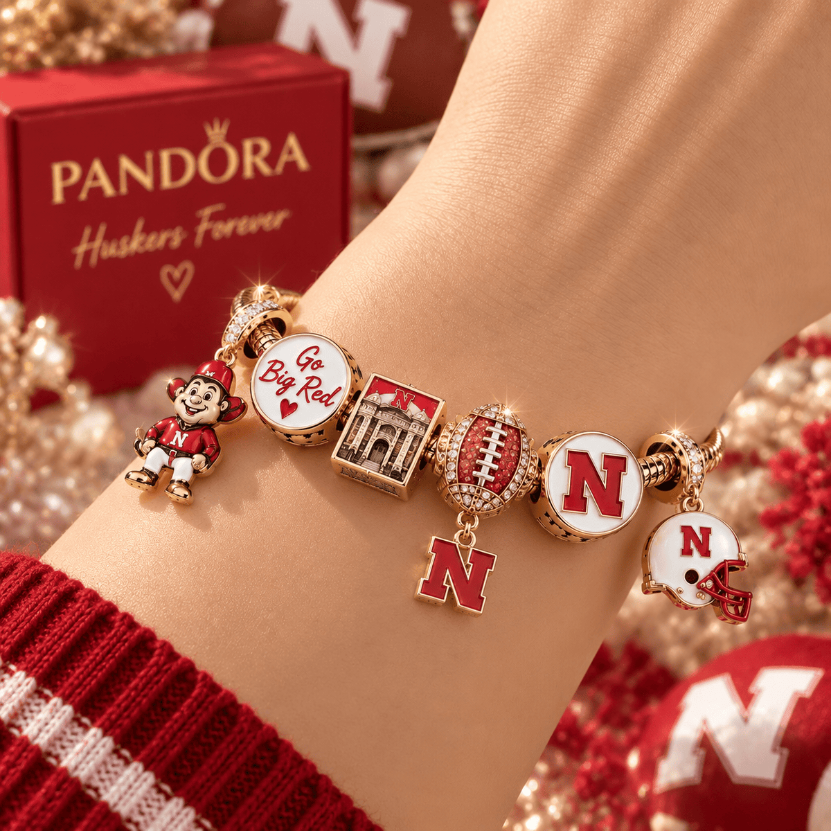 NCH Gold Charm Bracelet Set TTN