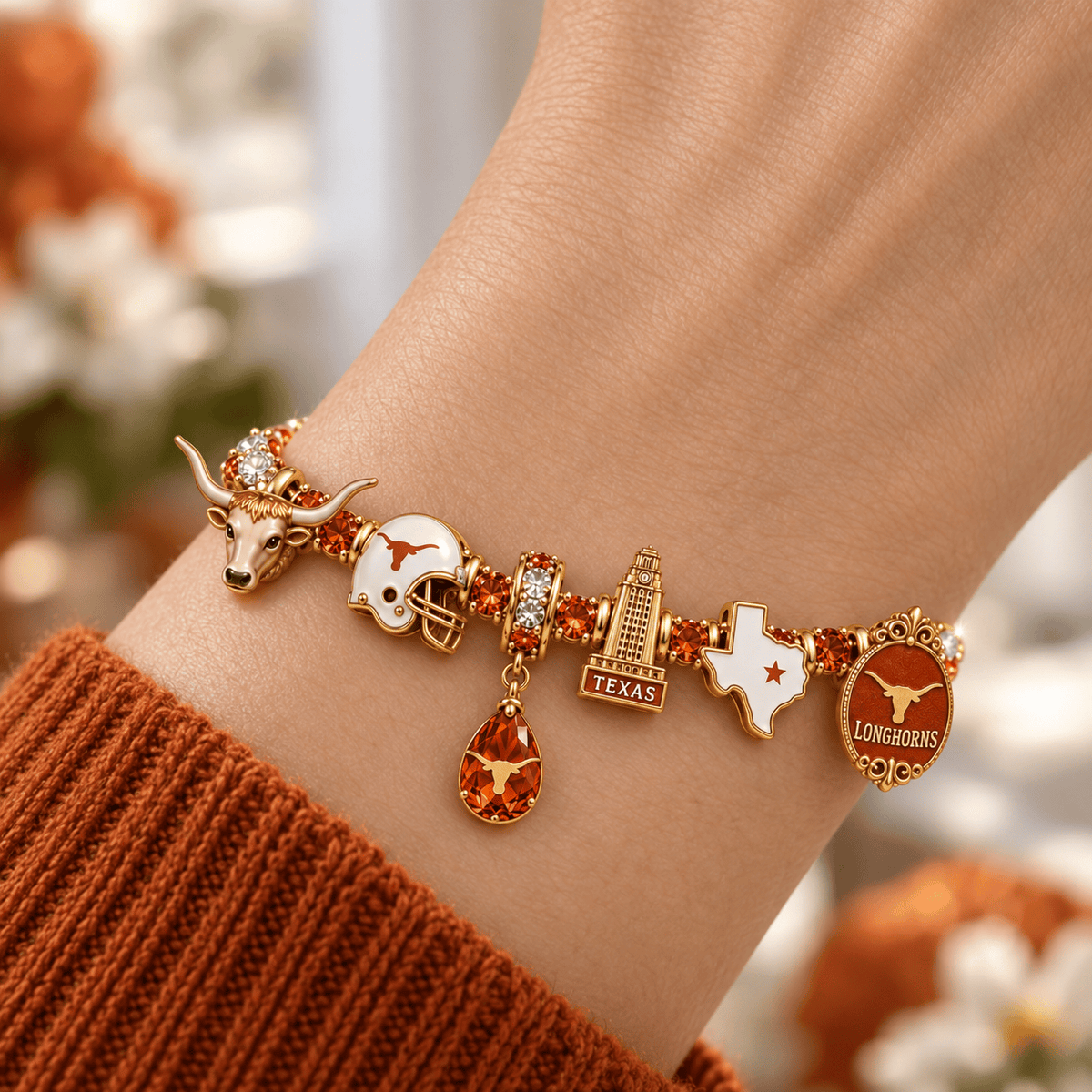 TLS Gold Charm Bracelet Set NHVH