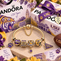 LSUT Gold Charm Bracelet Set TTN