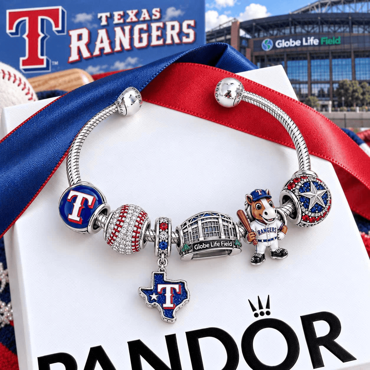 TXG Silver Charm Bracelet Set VTH