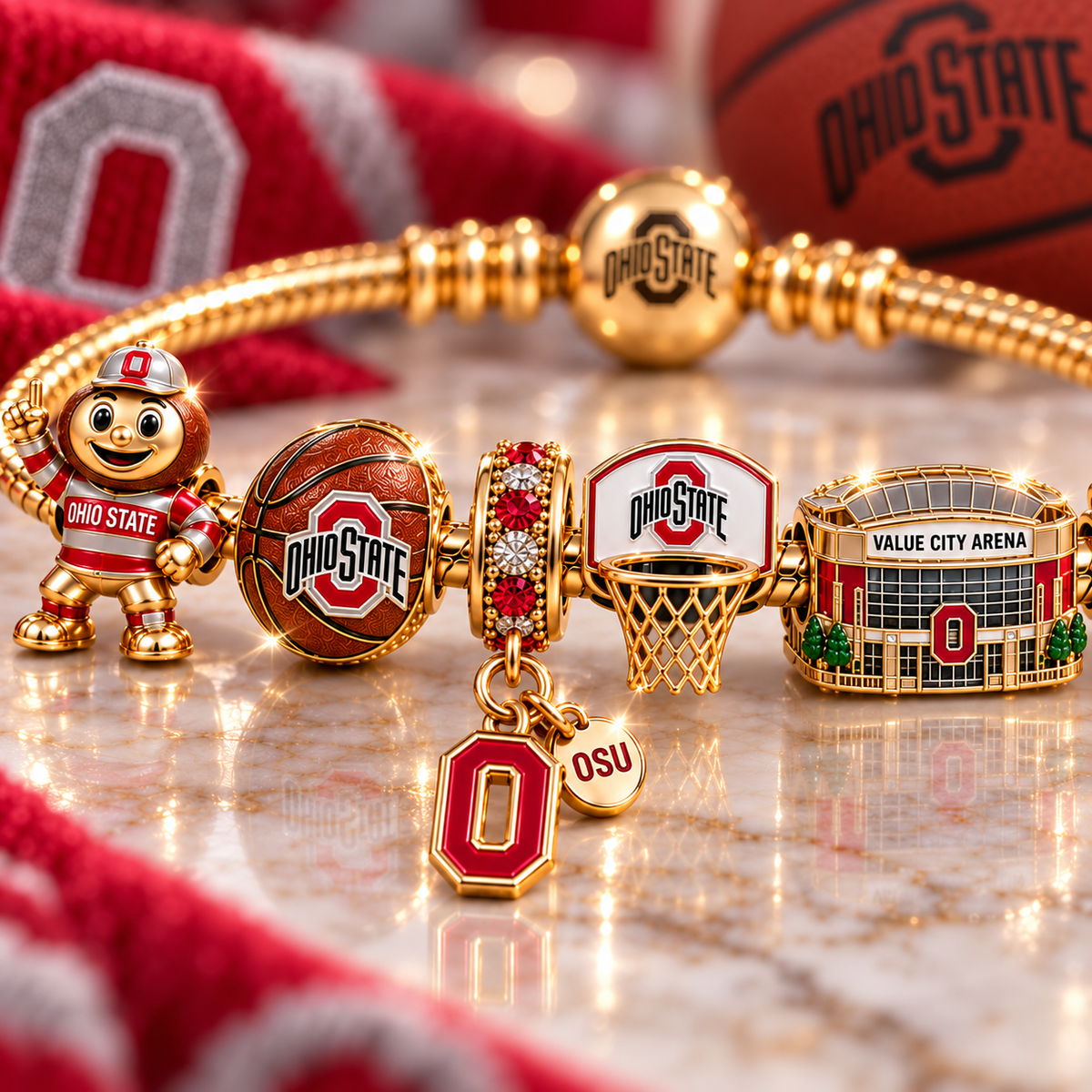 OSB Gold Charm Bracelet Set TTTT