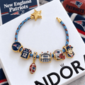 NEP Braided Leather Charm Bracelet Set VTH