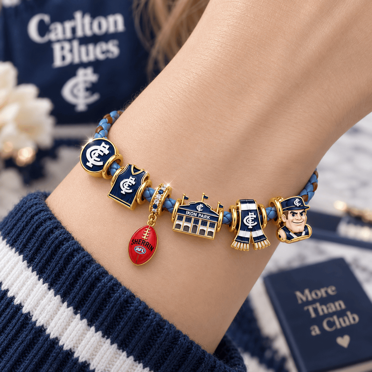 CTFC Braided Leather Charm Bracelet Set VTH