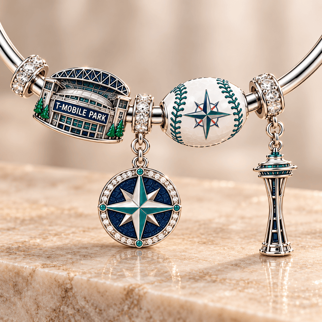 STMR Silver Charm Bracelet Set TMH