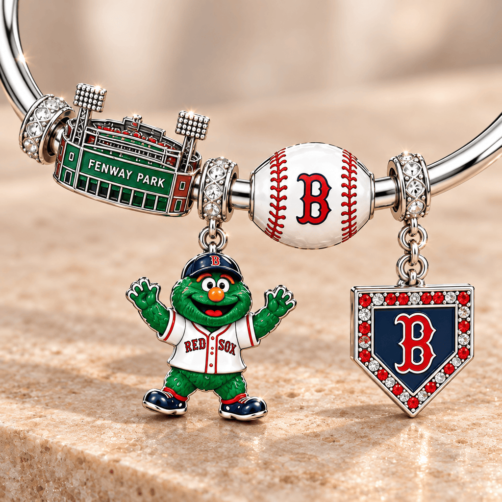 BRX Silver Charm Bracelet Set TMH