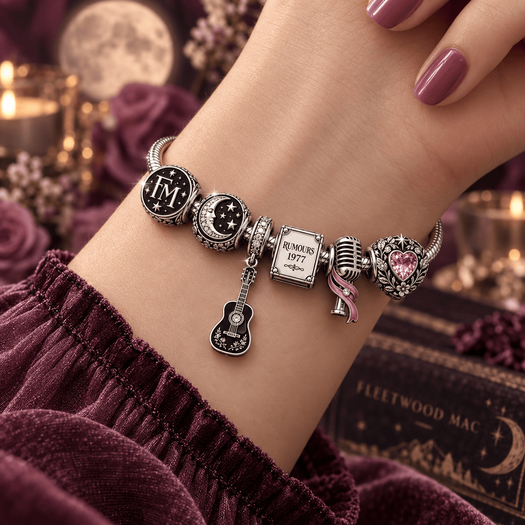 FLM Silver Charm Bracelet Set VTH