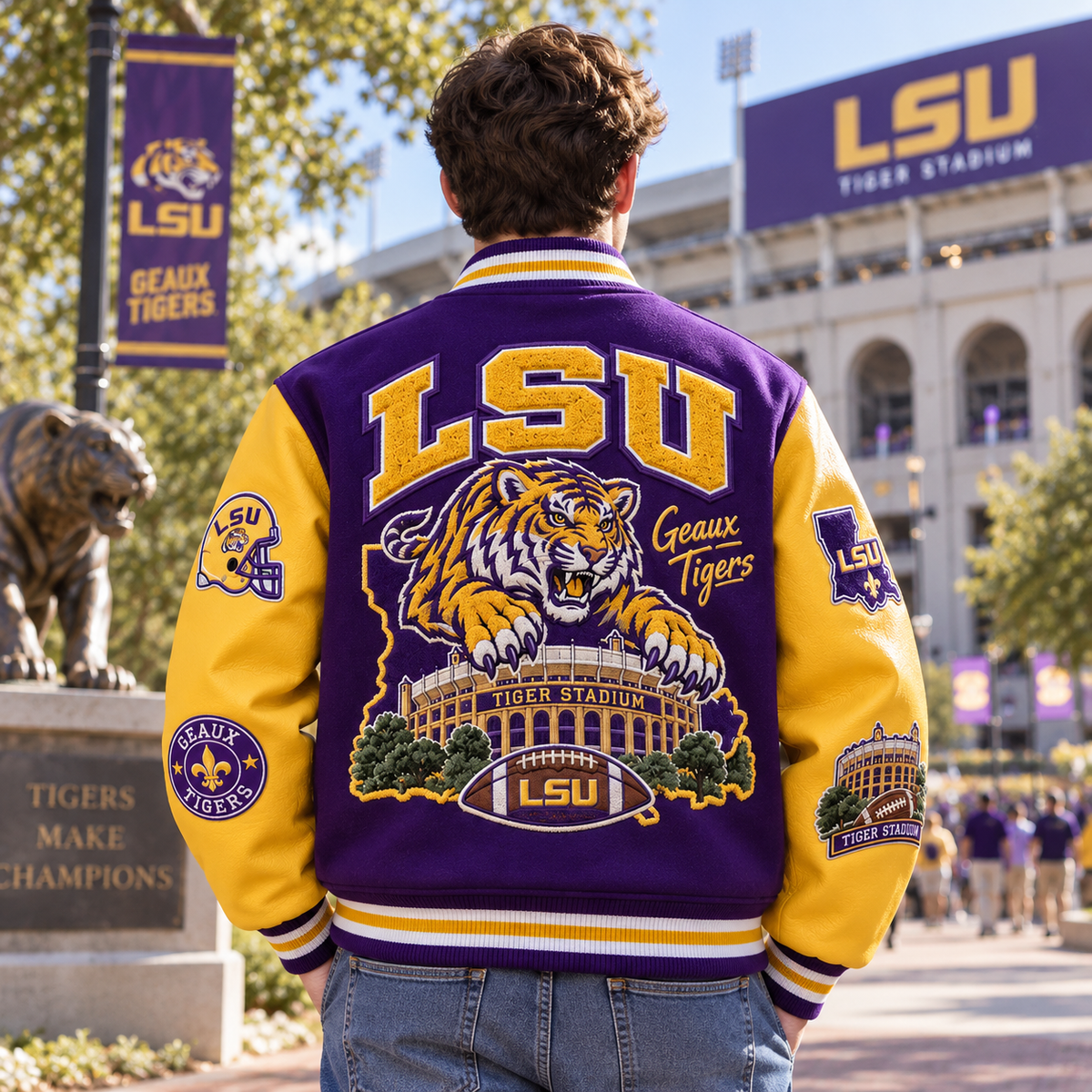 Premium LSU Baseball Jacket PVNA
