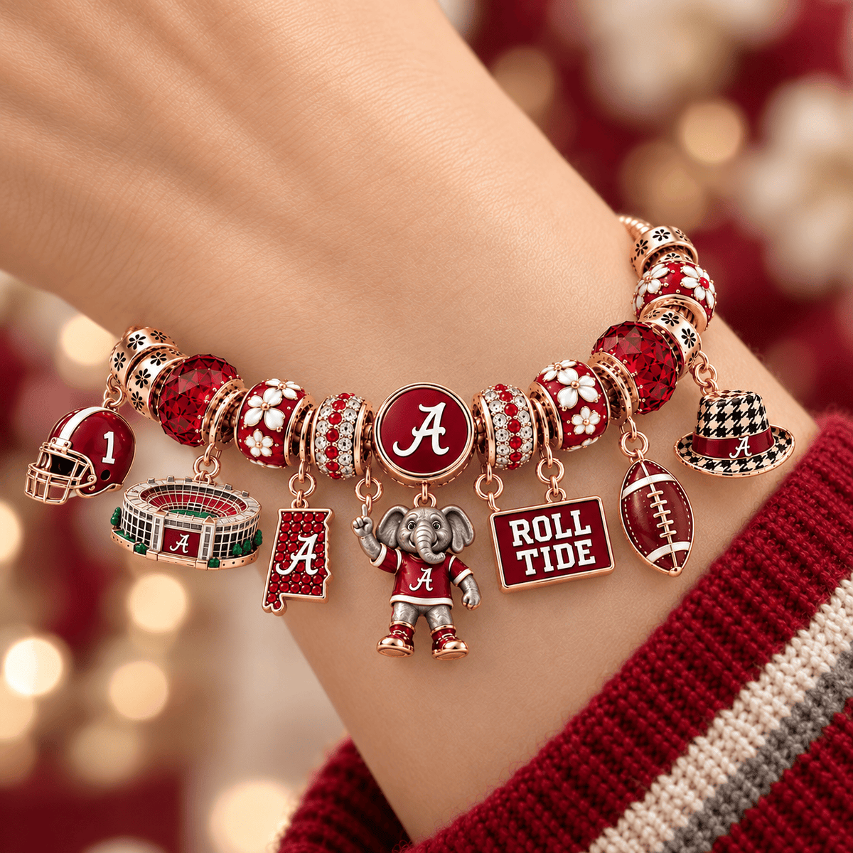 ACT Gold Charm Bracelet Set NHVH