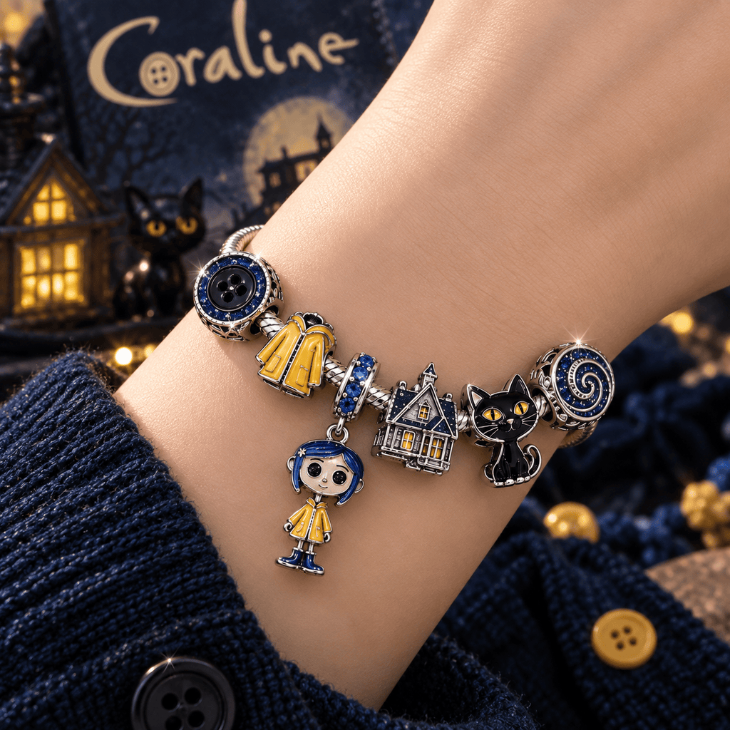CRLN Silver Charm Bracelet Set VTH