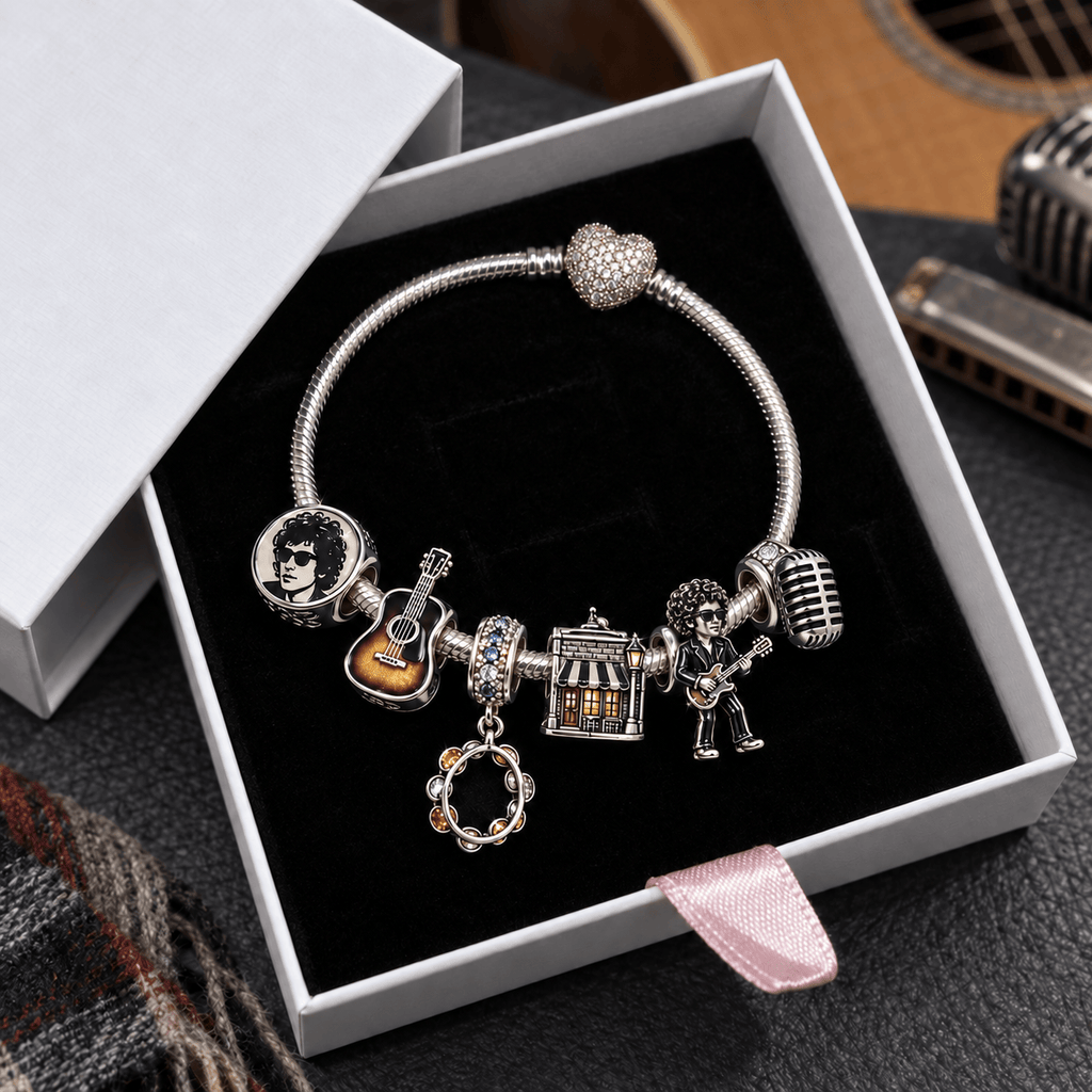 BDL Silver Charm Bracelet Set VTH