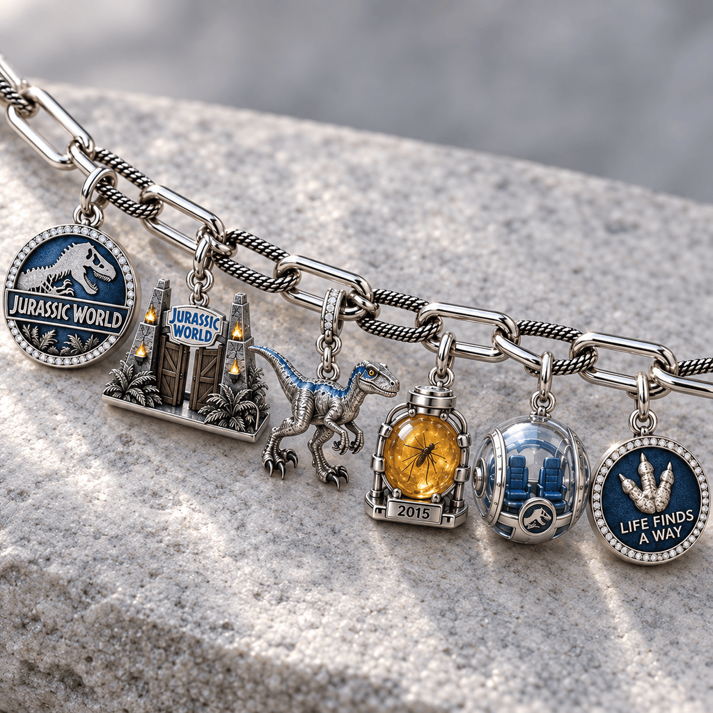 JRSW Silver Charm Bracelet Set NTVA