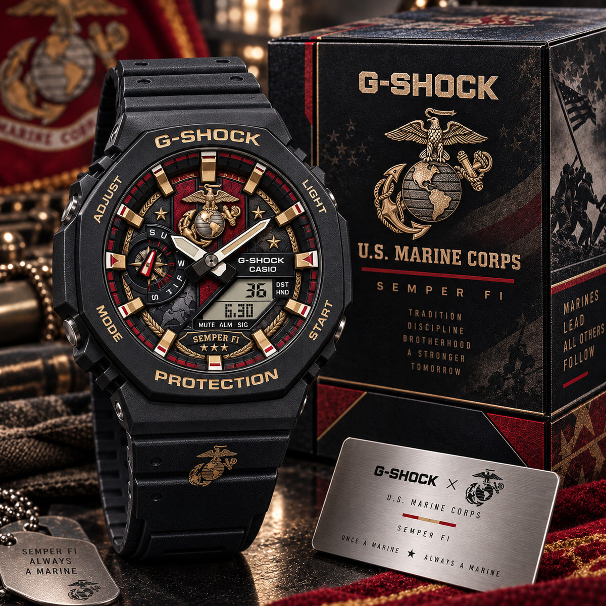USMC Premium Dial Collector Watch PDL