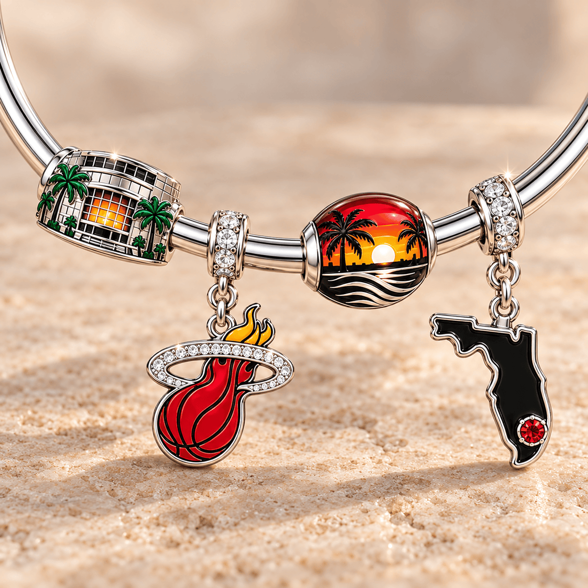MMH Silver Charm Bracelet Set TMH