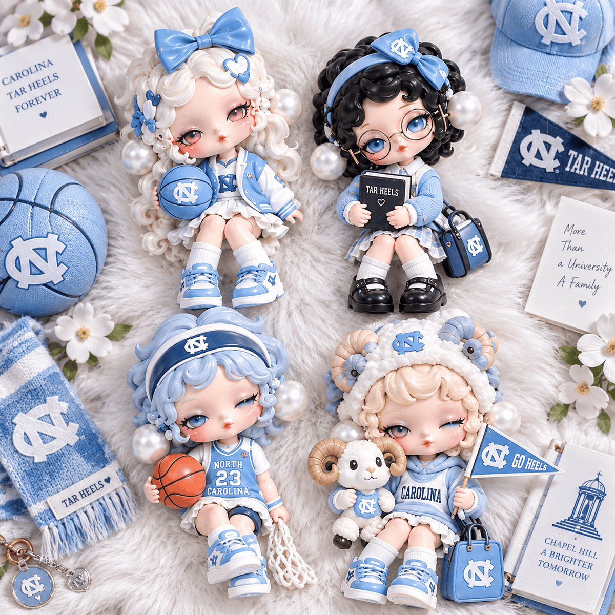 UNC Premium Mini Collectible Character Set NTNA
