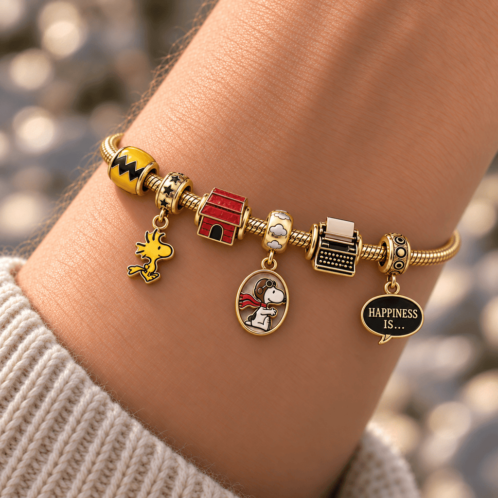 SPNY Gold Charm Bracelet Set HQH