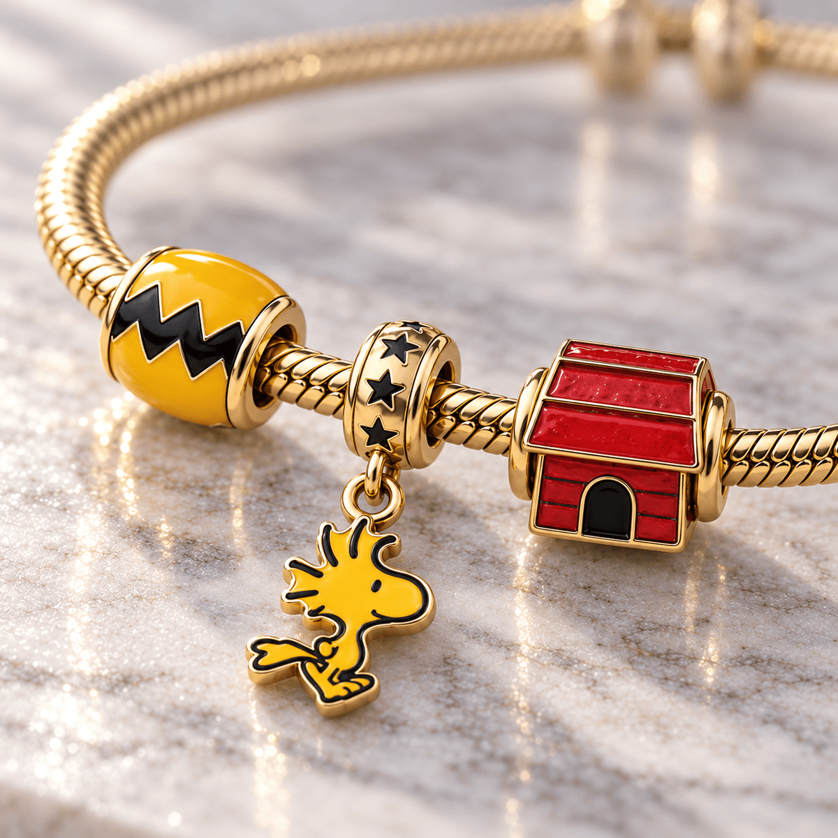 SPNY Gold Charm Bracelet Set HQH