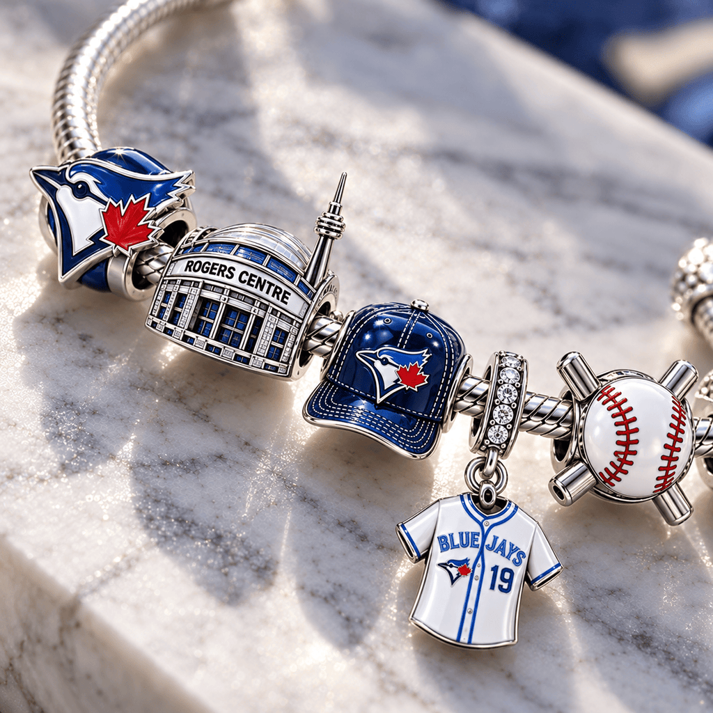 TBJ Silver Charm Bracelet Set PTT