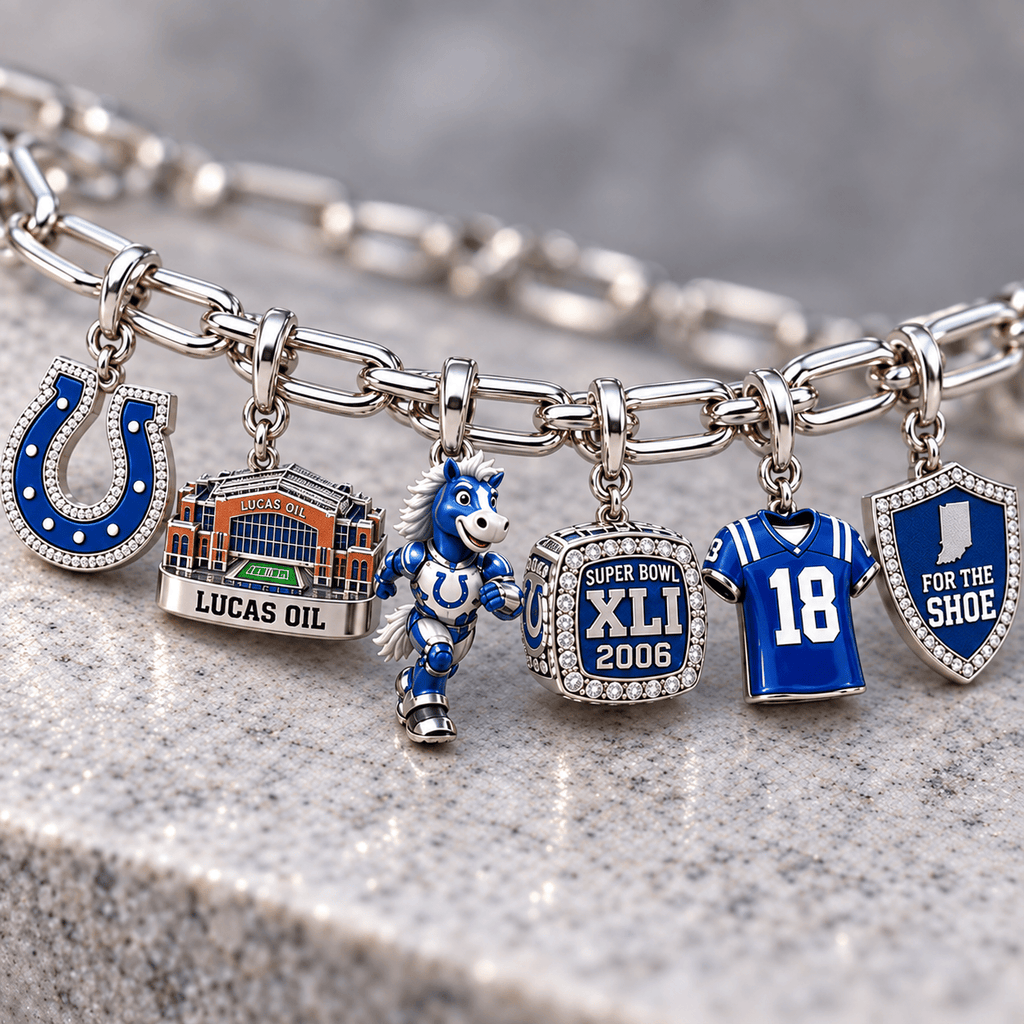 IDC Silver Charm Bracelet Set NTVA