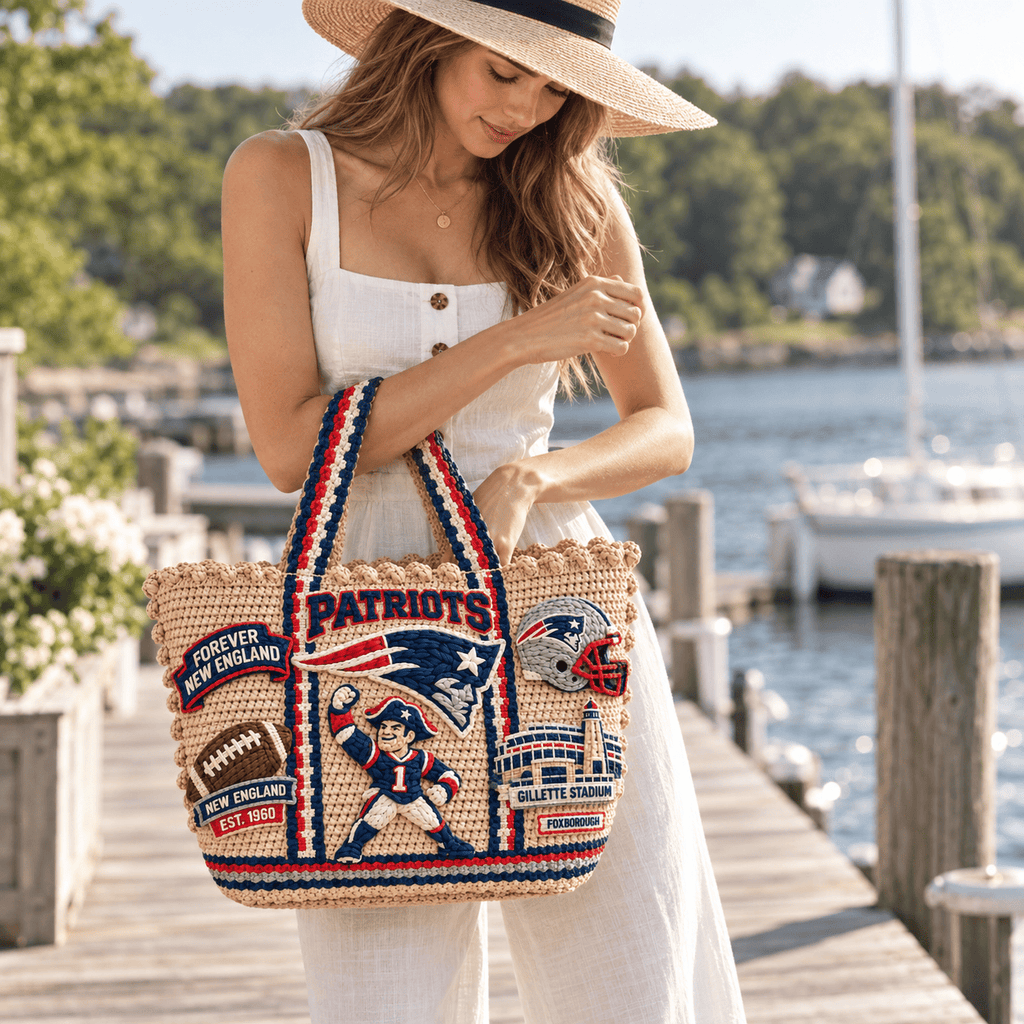 NEP Straw-Style Embellished Tote Bag NTKO