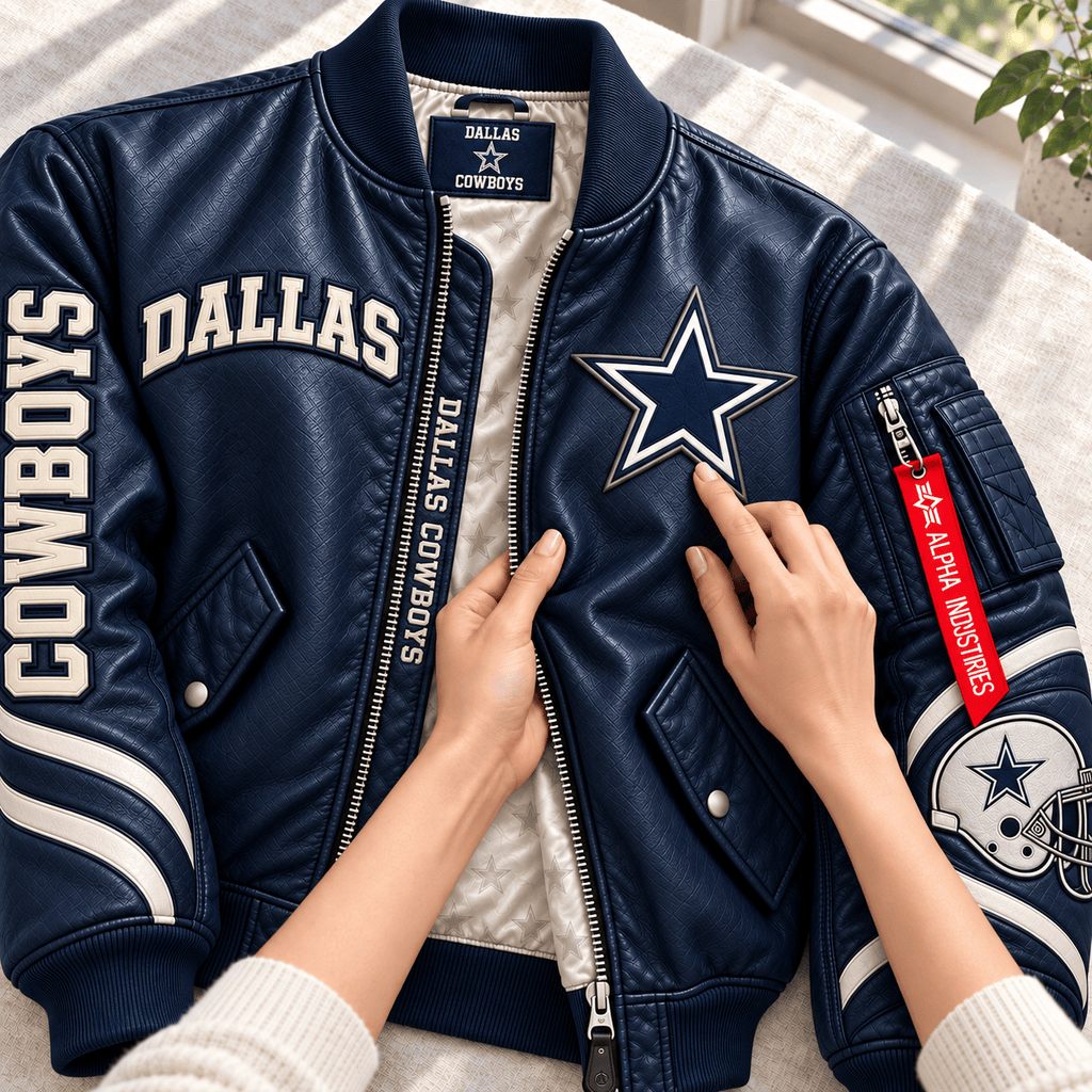 Premium DLCB Bomber Leather Jacket NHVH