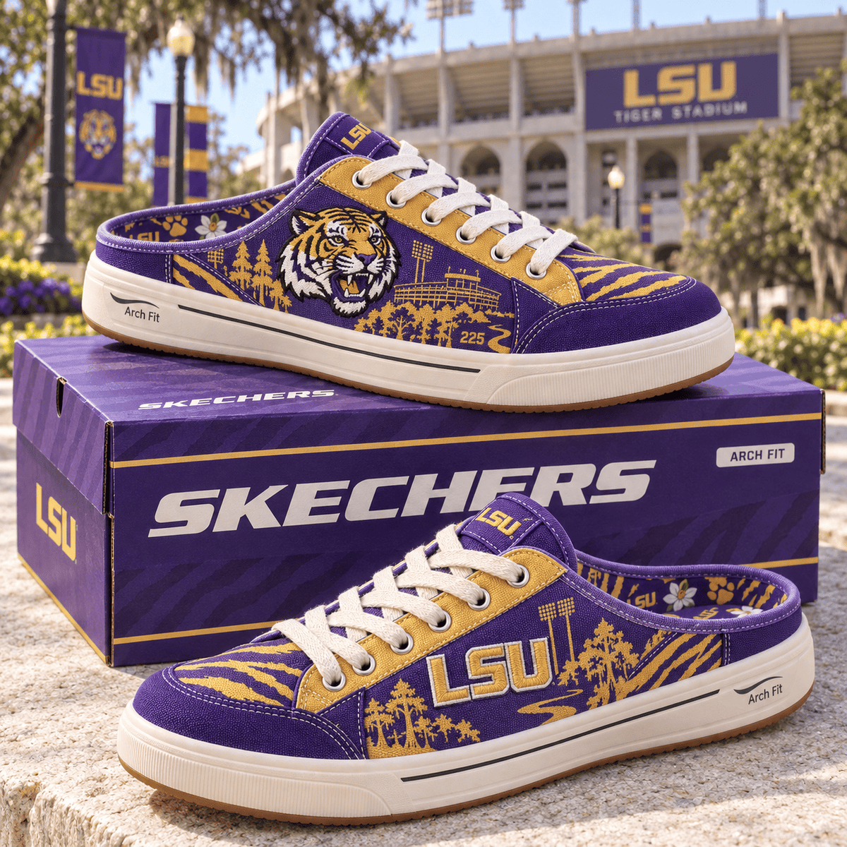 PREMIUM LSU Canvas Sneaker Mule HQH