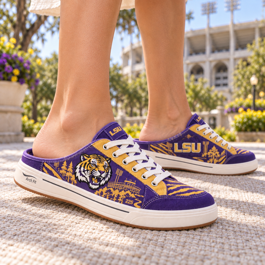 PREMIUM LSU Canvas Sneaker Mule HQH